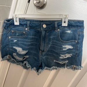 American Eagle size 12 Tom girl shortie jean shorts